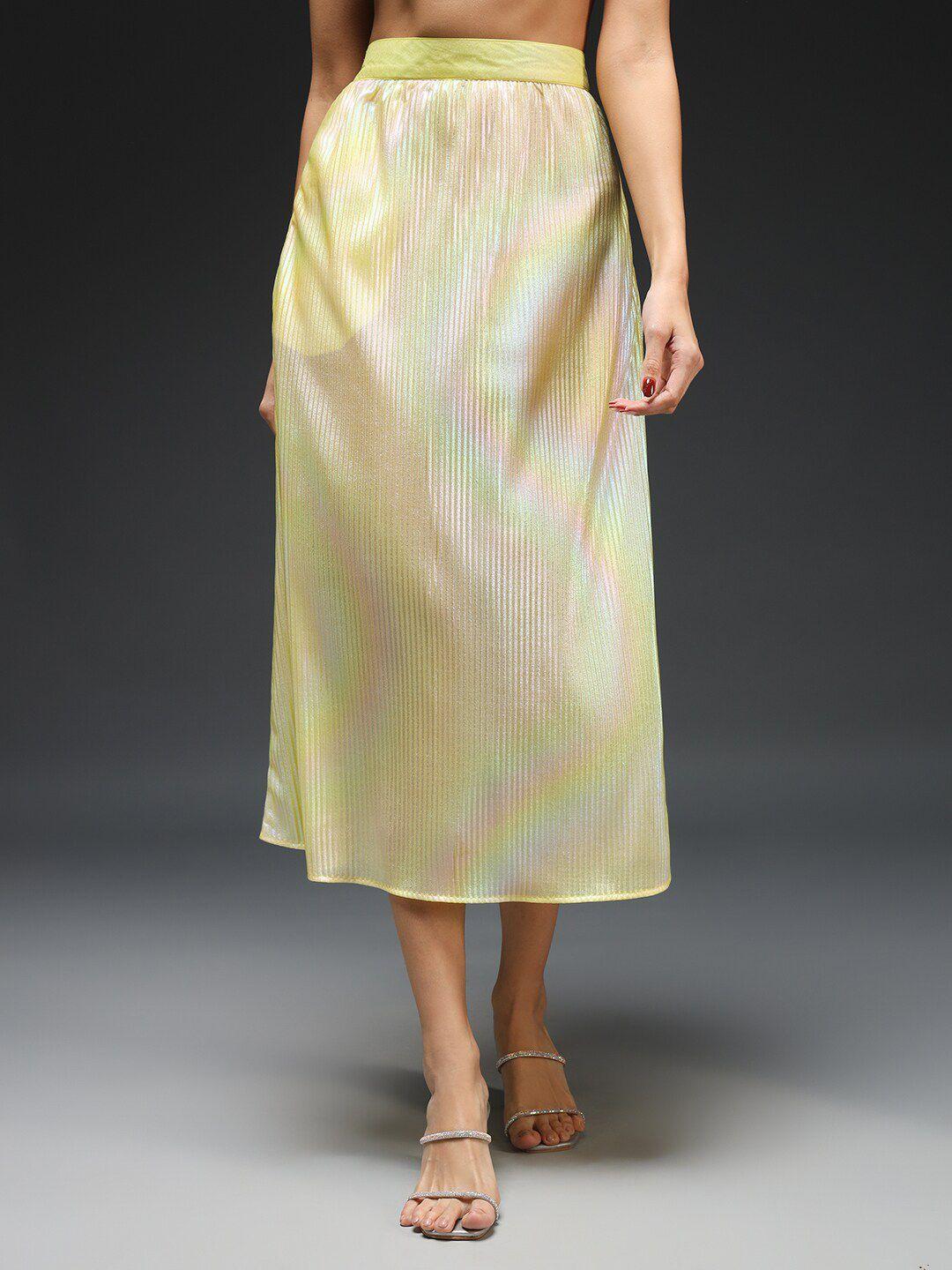 kannan self-designed a-line midi nyra skirt