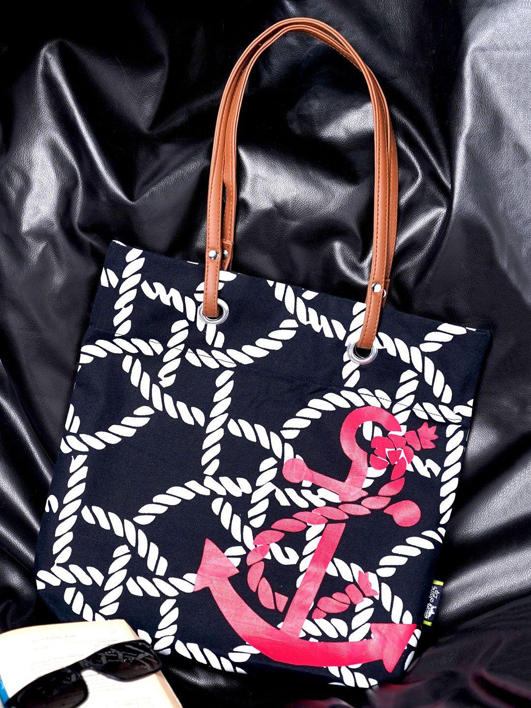 kanvas katha graphic printed structured canvas tote bag