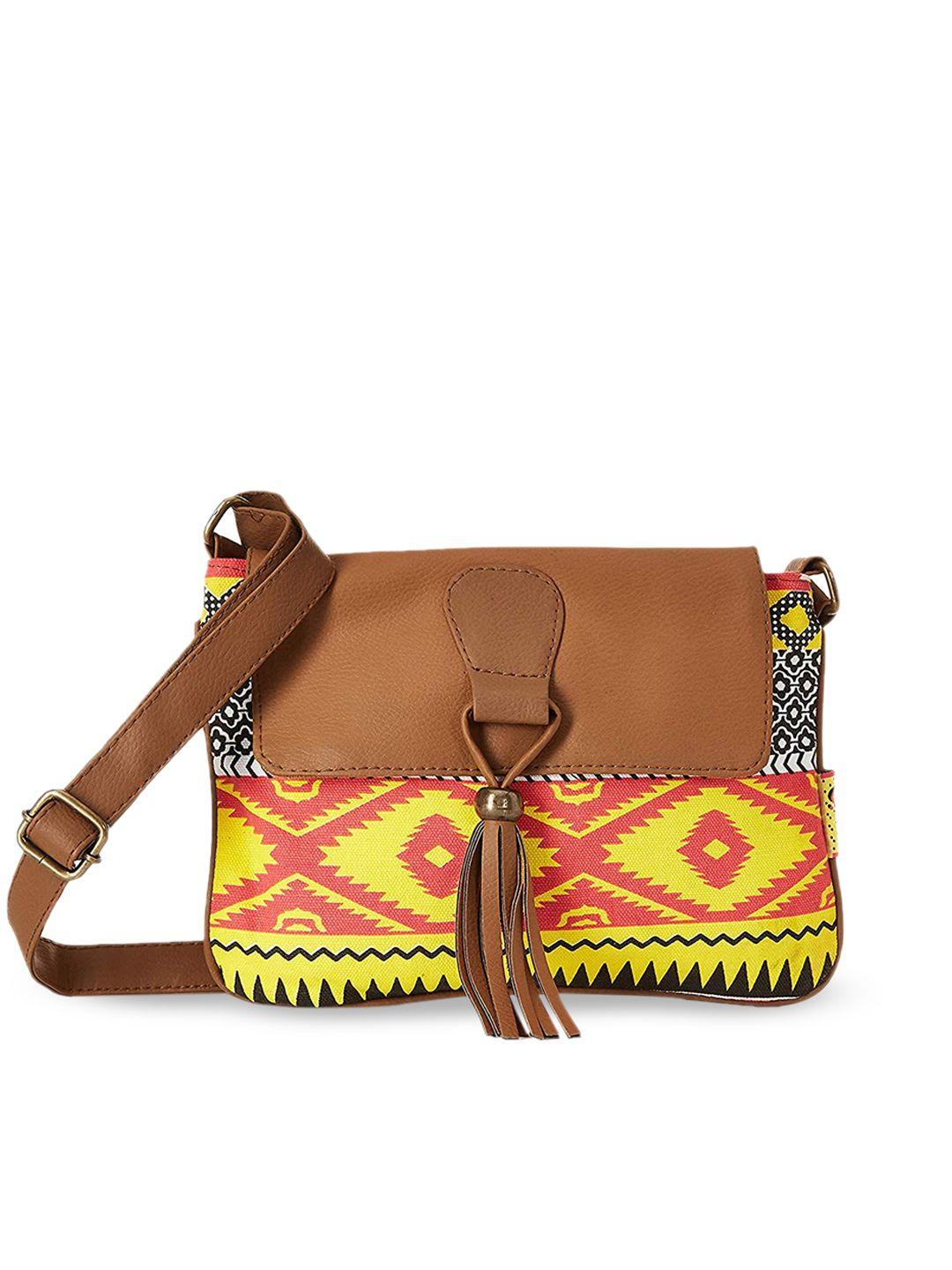 kanvas katha women printed canvas sling bag