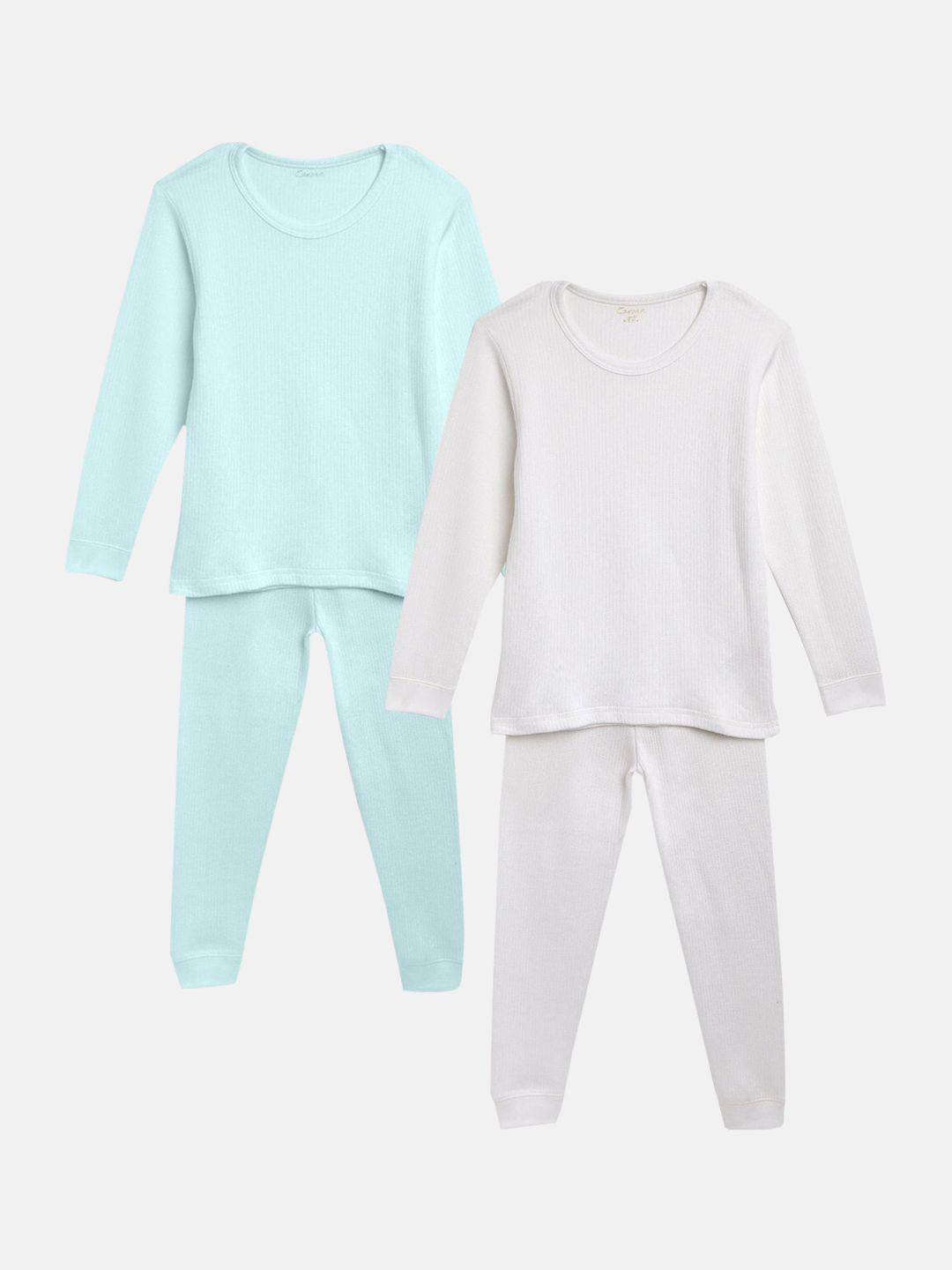 kanvin boys pack of 2 solid thermal set