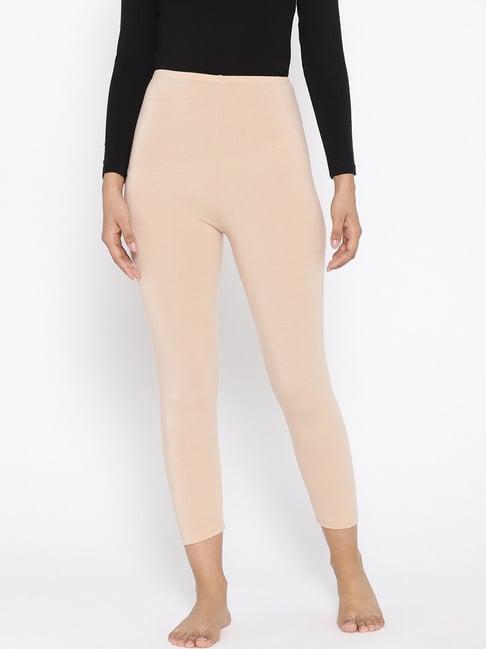 kanvin beige thermal tights