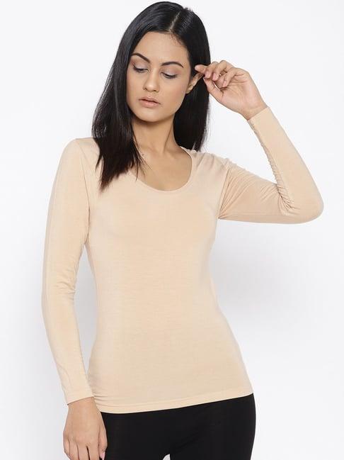 kanvin beige thermal top