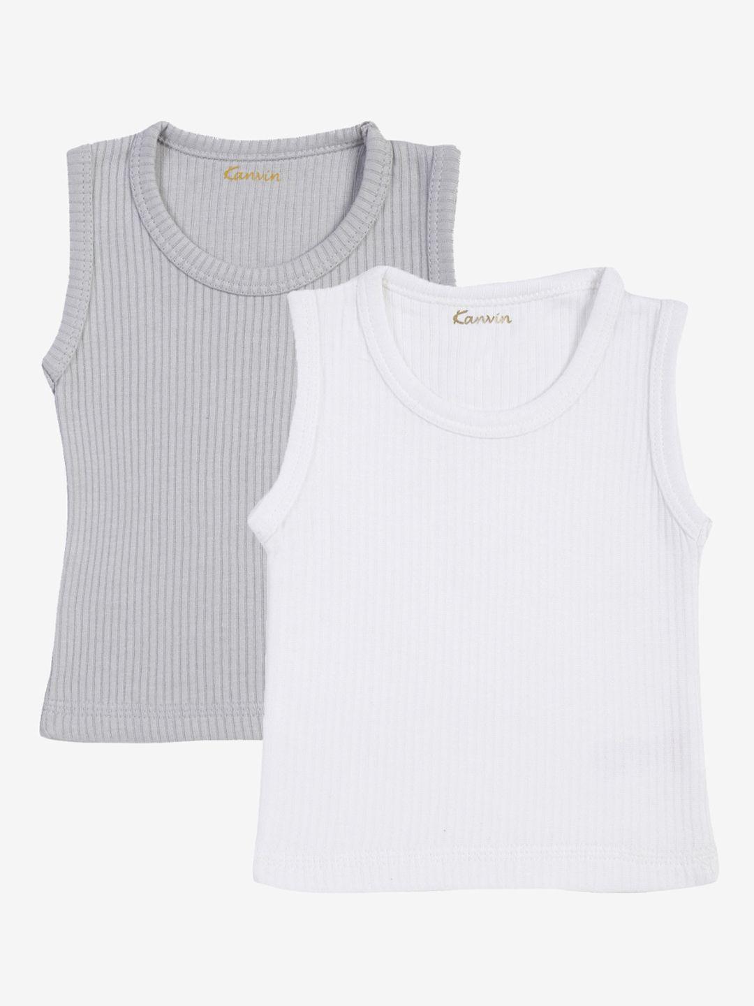 kanvin boys pack of 2 solid thermal tops