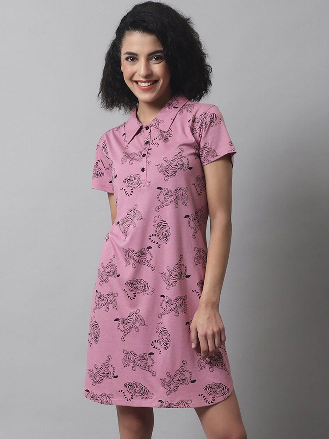 kanvin conversational printed nightdress