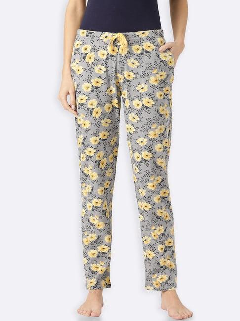 kanvin grey floral print pyjamas