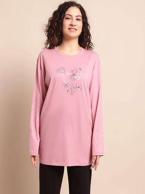 kanvin pink printed tunic