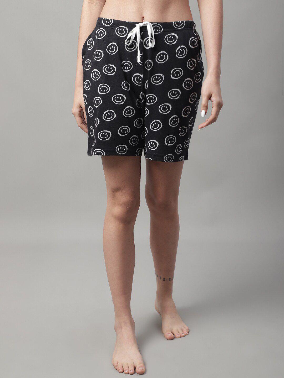 kanvin women printed lounge shorts