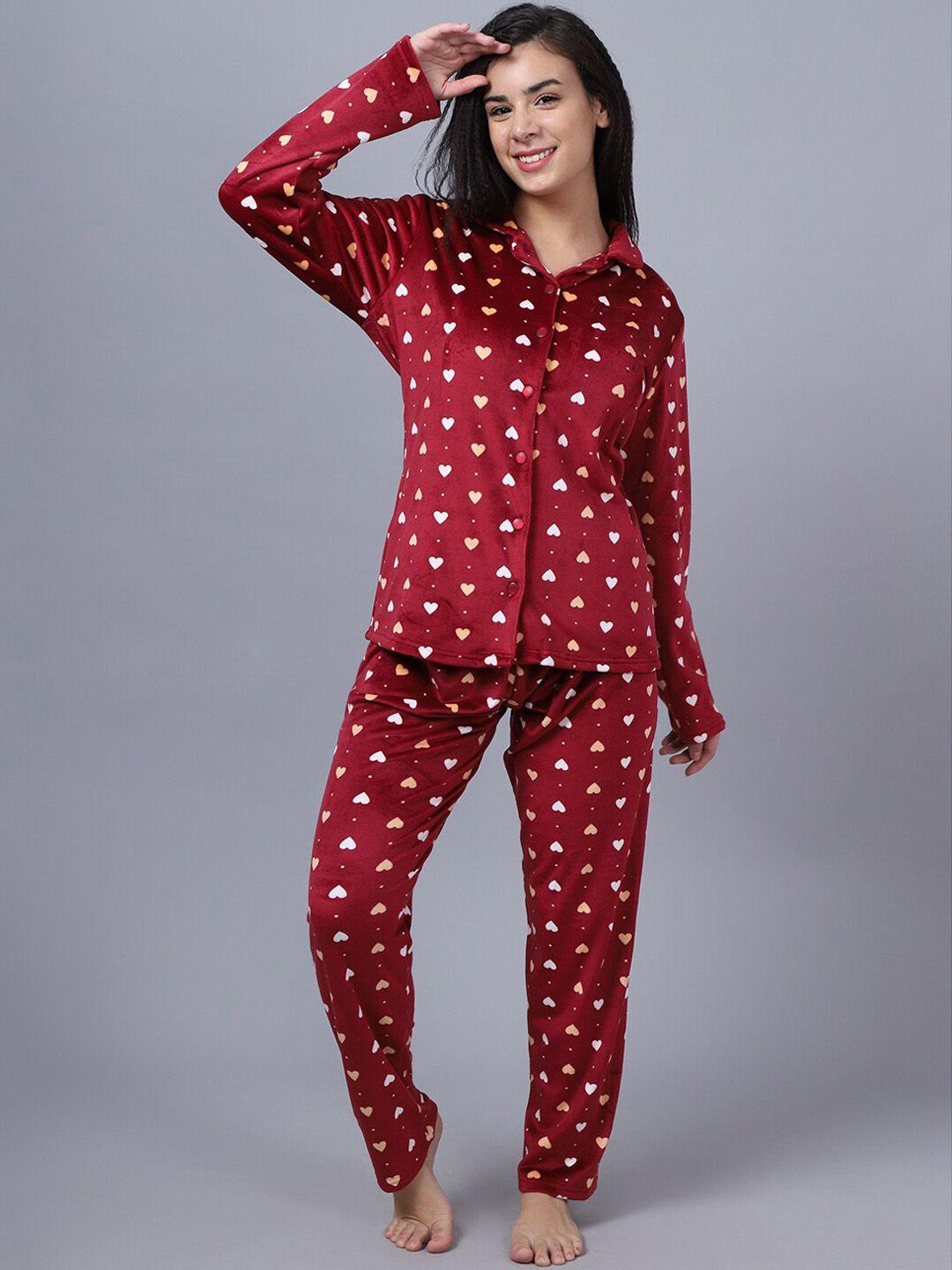 kanvin women printed night suit