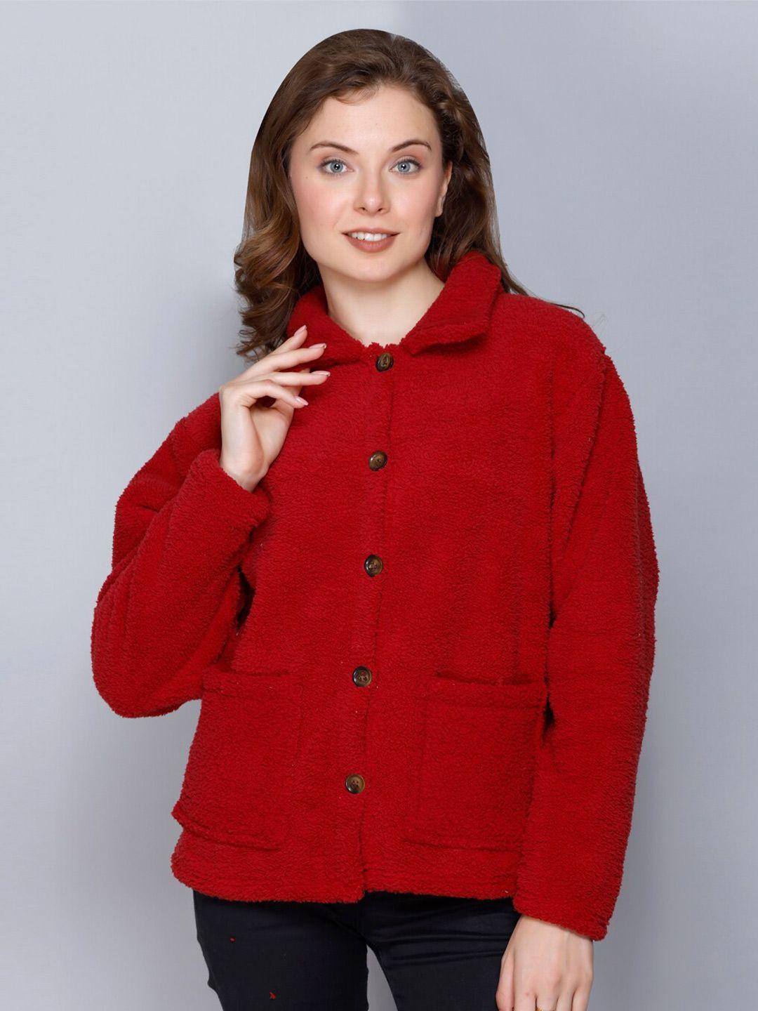 kanvin women red sweatshirt