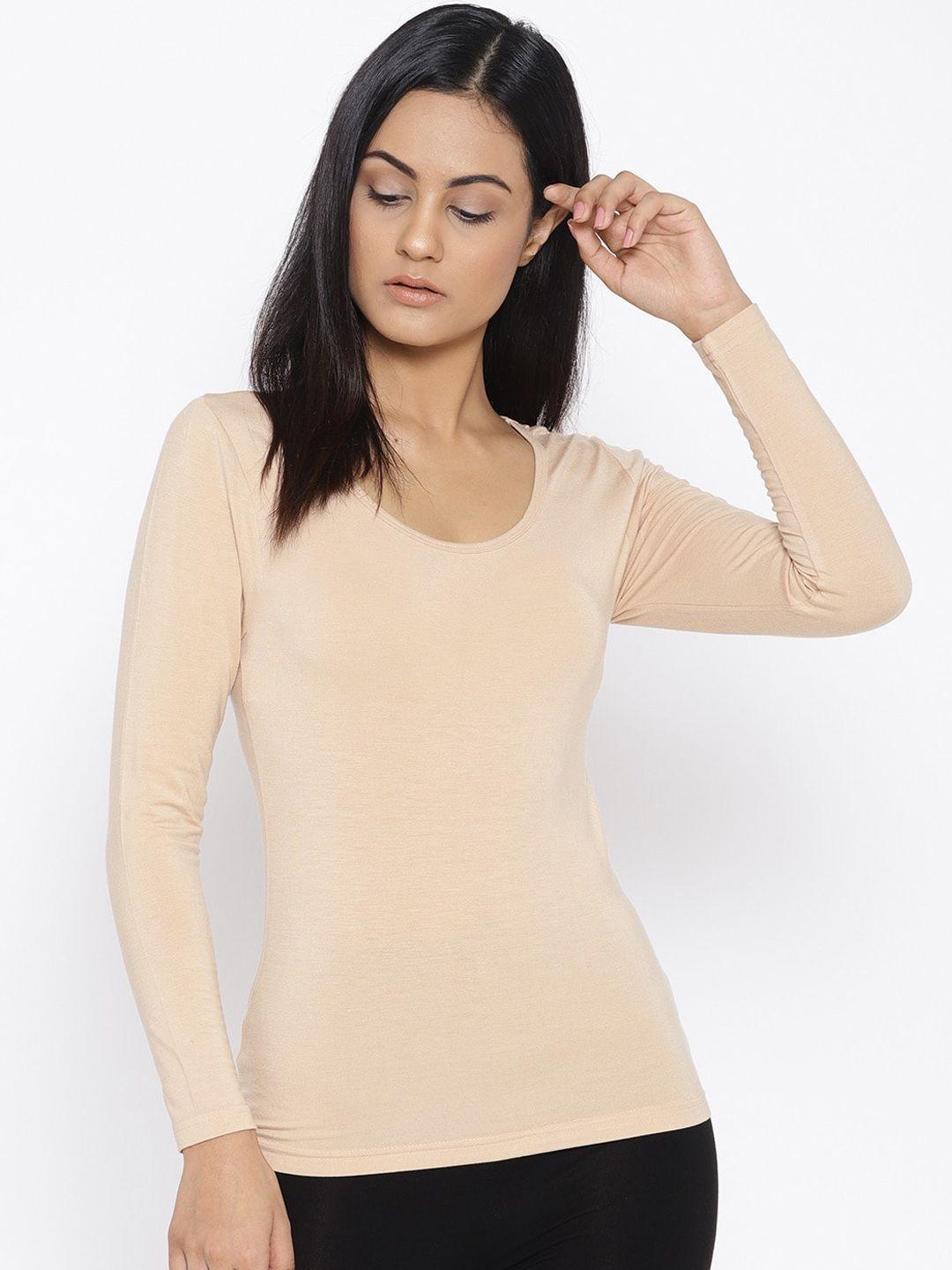 kanvin women round neck thermal tops