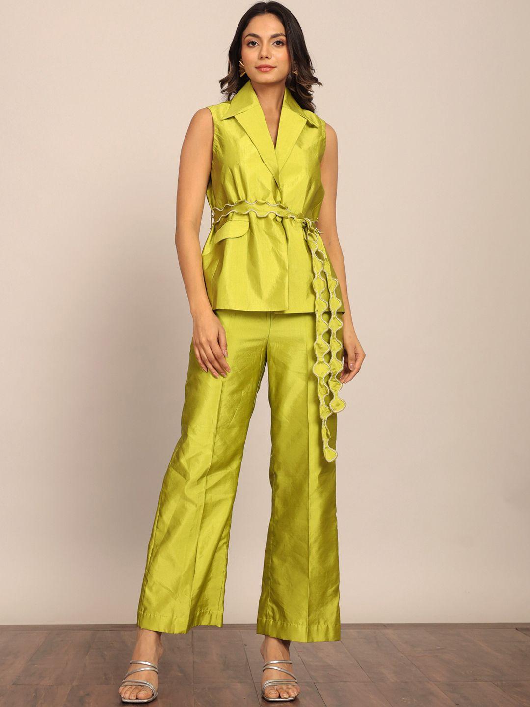 kaori by shreya agarwal bliss sleeveless top with trousers co-ords