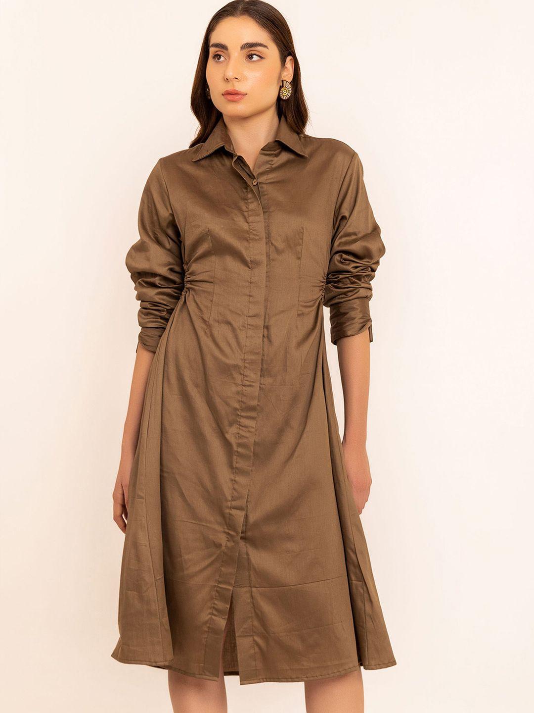 kaori by shreya agarwal shirt collar waist cuts shirt dress