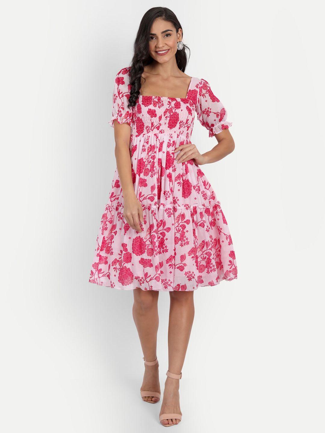 kapasriti pink floral dress