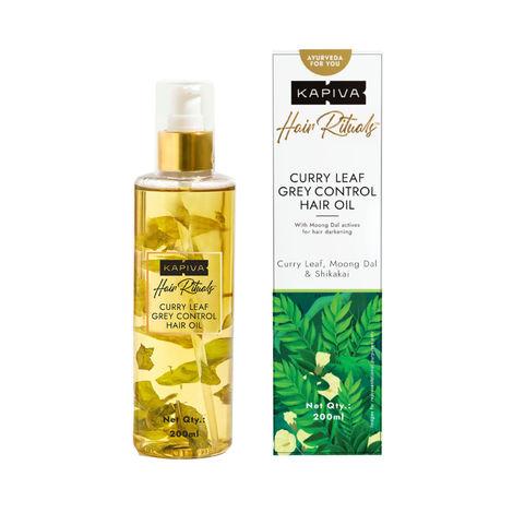 kapiva curry leaf grey control hair oil 200 ml