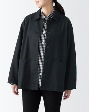 kapok blend shirt jacket