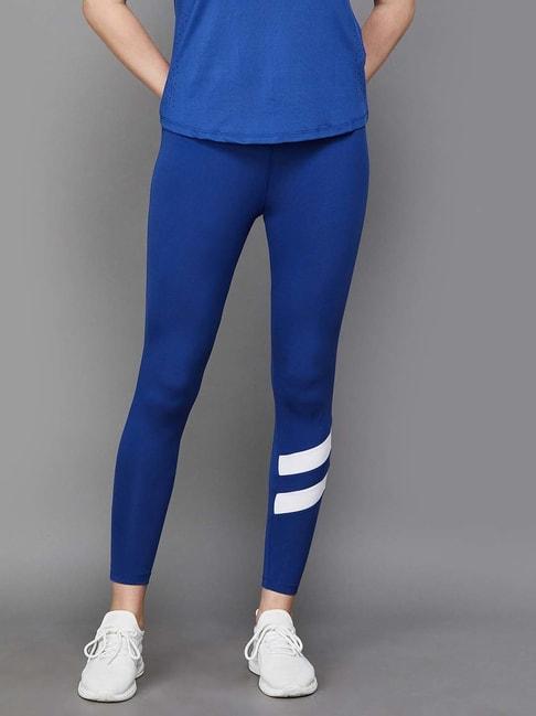 kappa blue printed sports tights