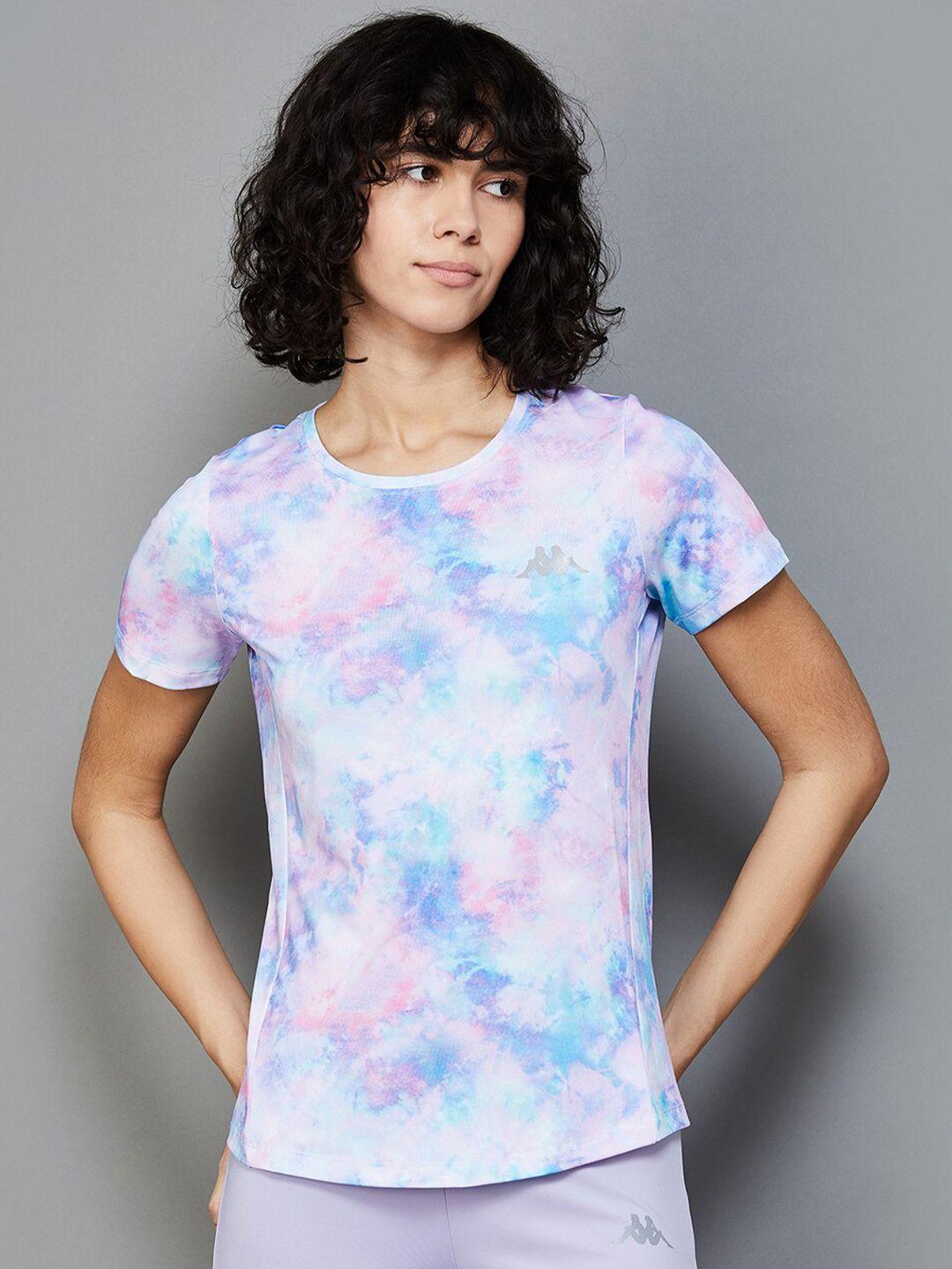 kappa tie and dye dyed round neck cotton t-shirt