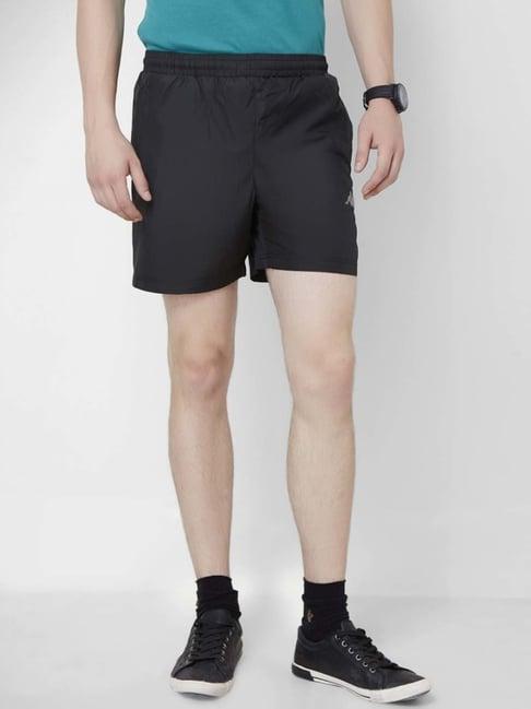 kappa black regular fit shorts