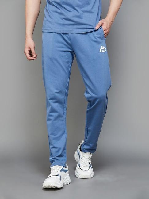 kappa blue slim fit sports trackpants