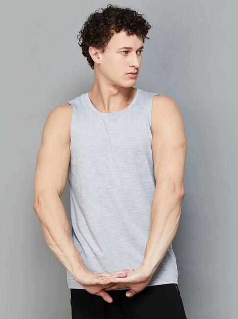 kappa charcoal regular fit sleeveless t-shirt