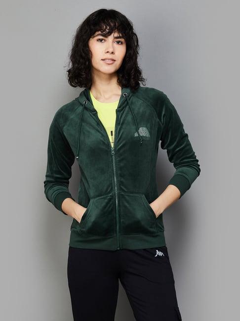 kappa green cotton sports hoodie