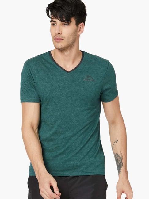kappa green regular fit t-shirt