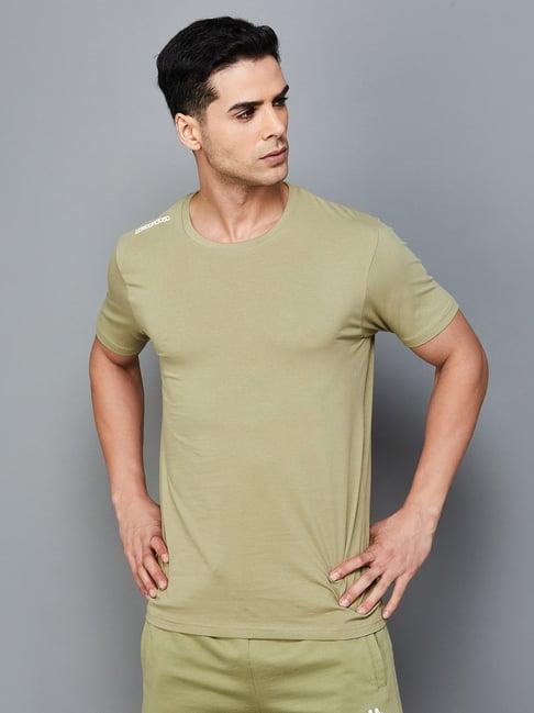 kappa light olive regular fit t-shirt