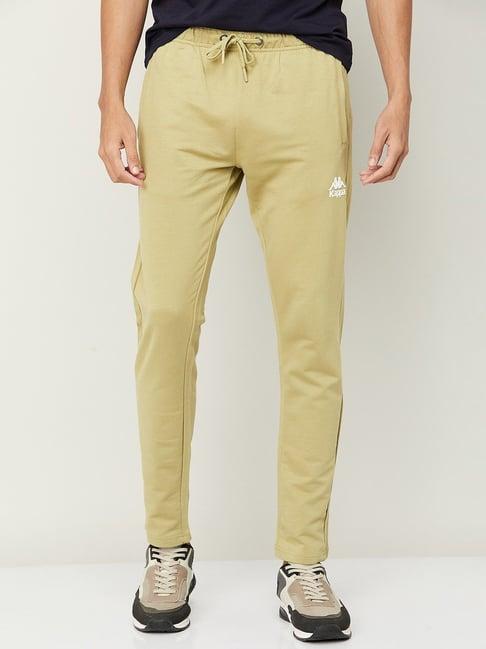 kappa light olive regular fit trackpants