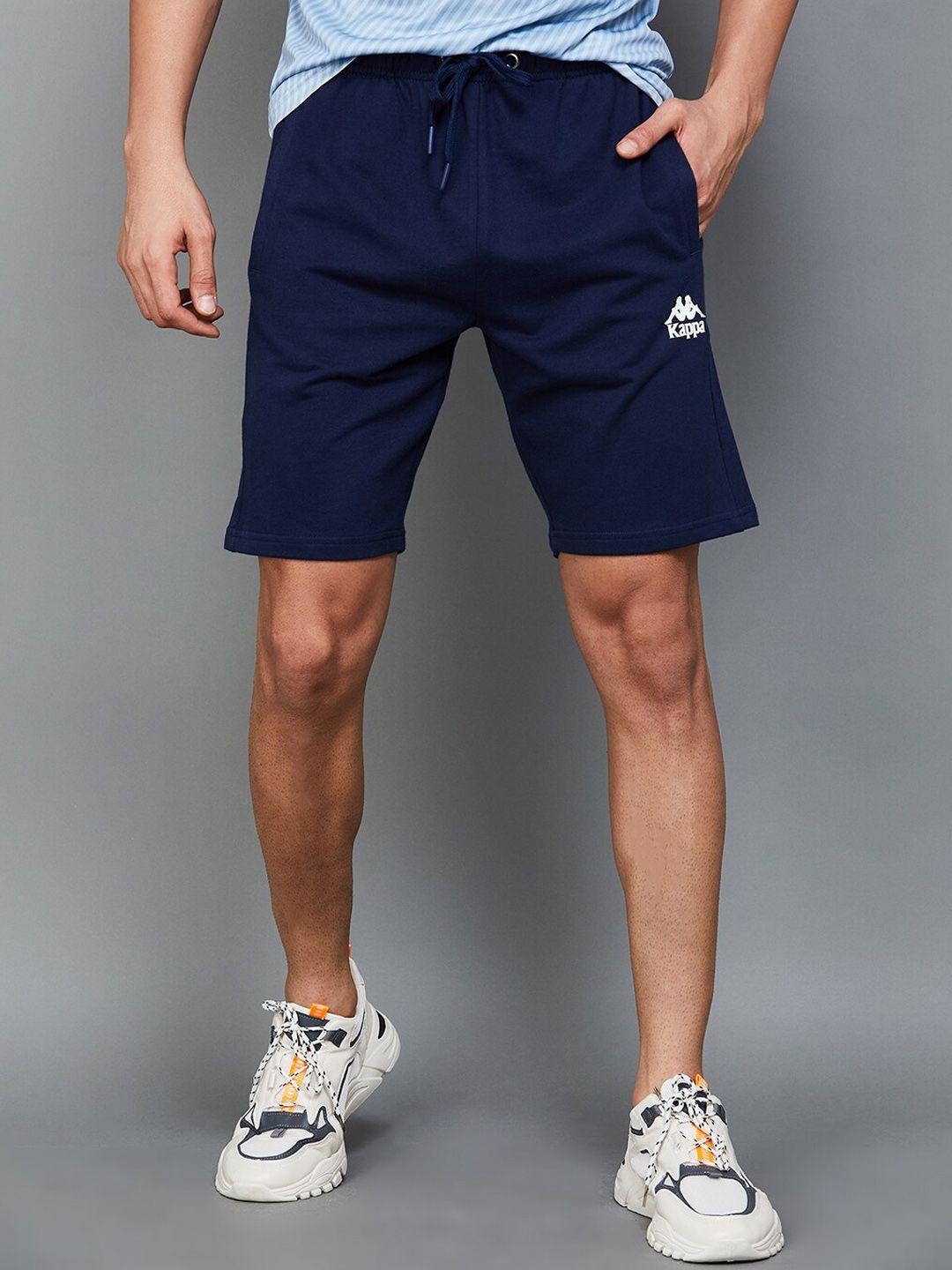 kappa men mid rise cotton sports shorts