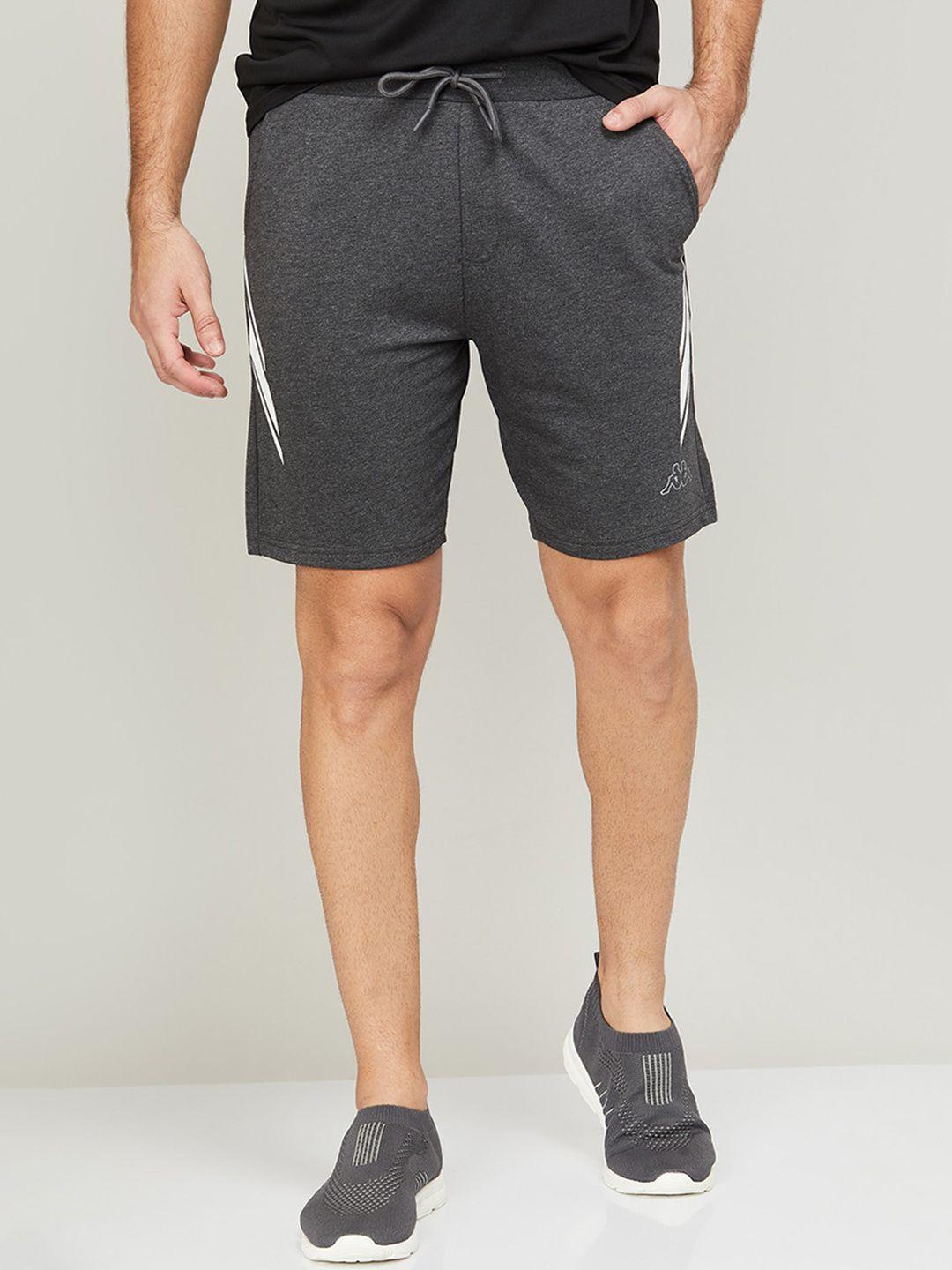 kappa men mid-rise training or gym sports shorts