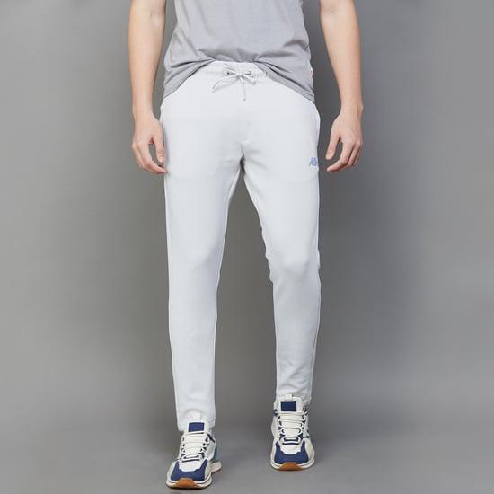 kappa men solid elasticated track pants