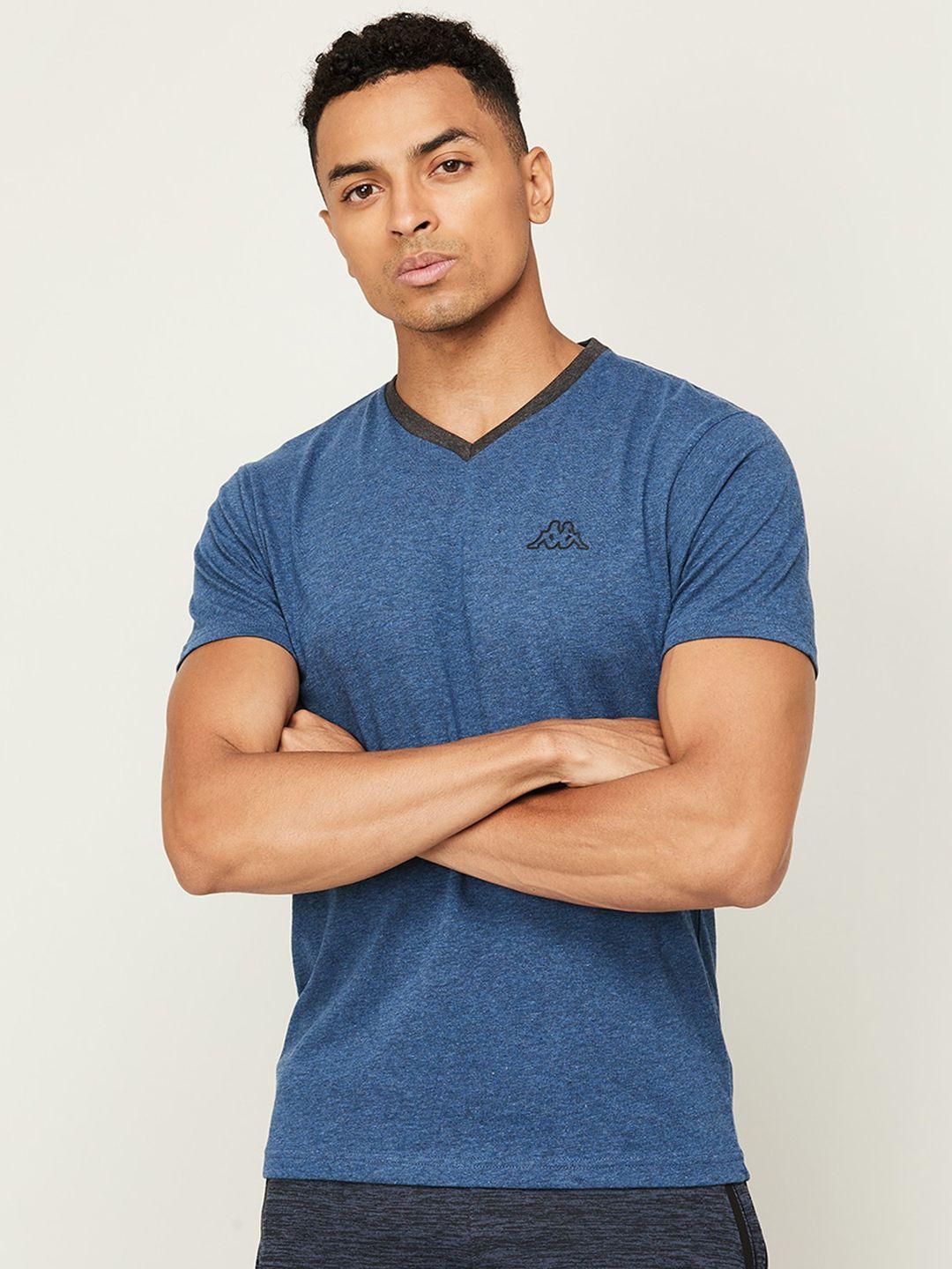 kappa men v-neck regular fit sports t-shirt