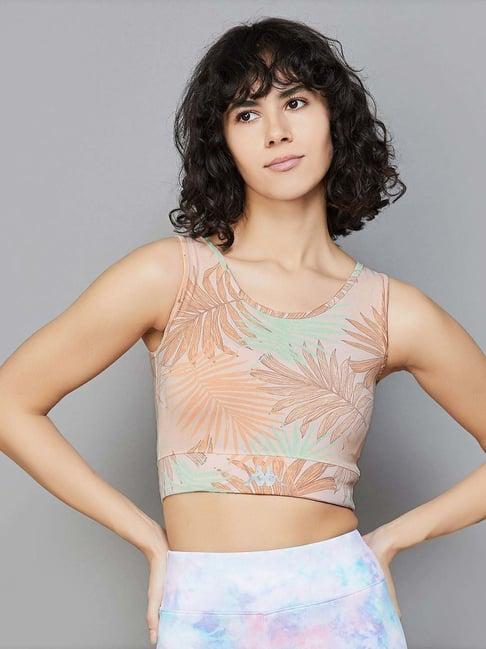 kappa peach cotton printed top