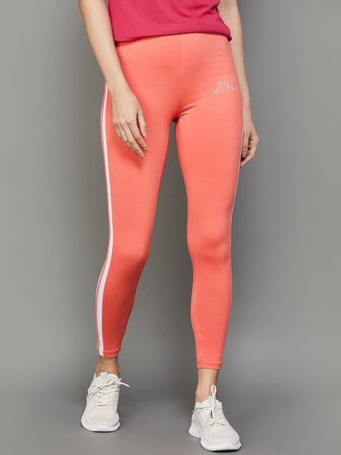 kappa peach striped tights