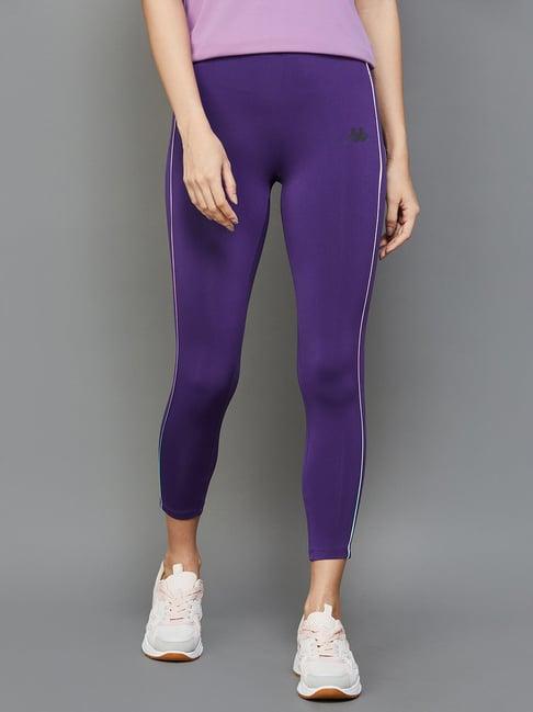 kappa purple logo print tights