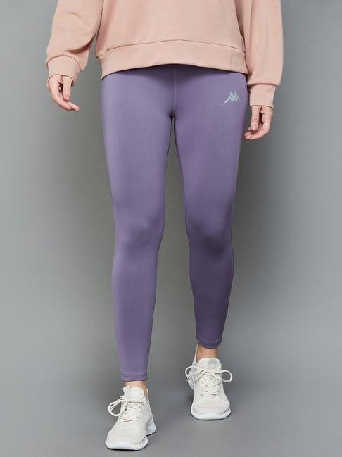 kappa purple mid rise sports tights