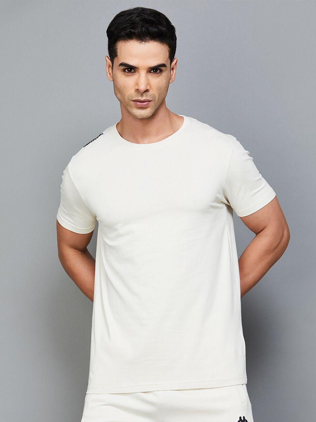 kappa round neck regular fit cotton casual t-shirt