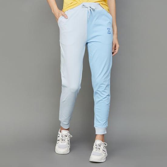 kappa women colourblocked regular fit jogger