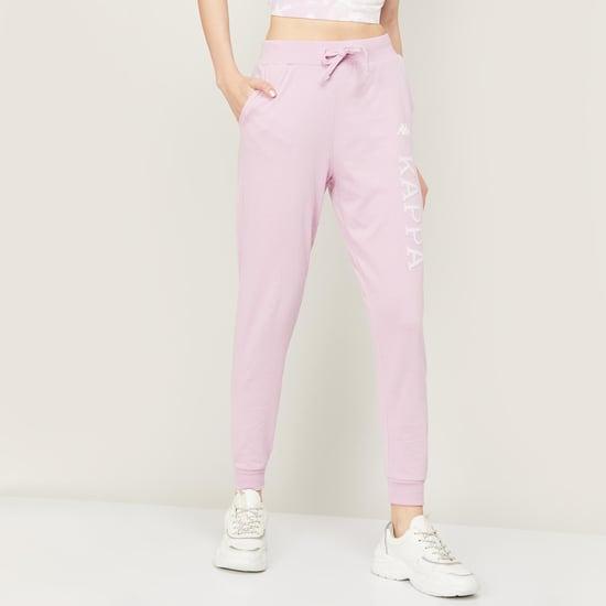 kappa women printed elasticated joggers