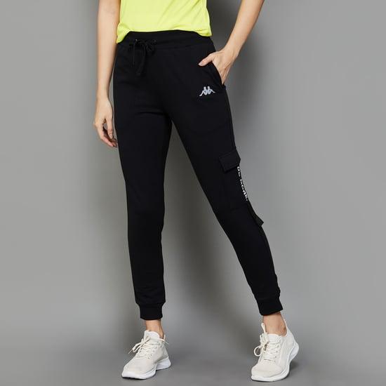 kappa women solid sports joggers