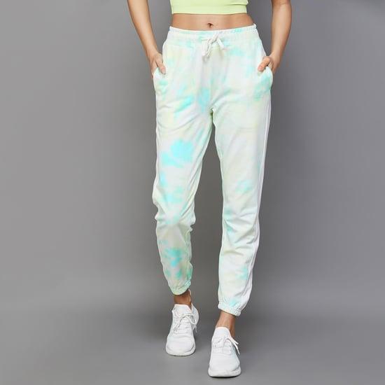 kappa women tie-dye elasticated joggers