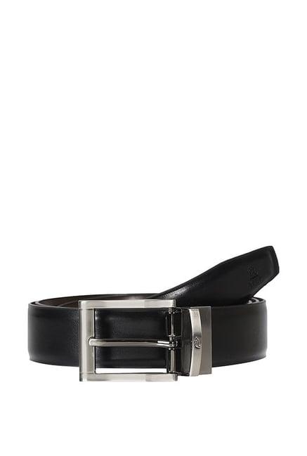 kara black & dark brown solid reversible belt