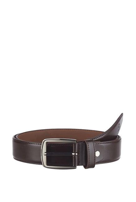 kara dark brown formal belt for men