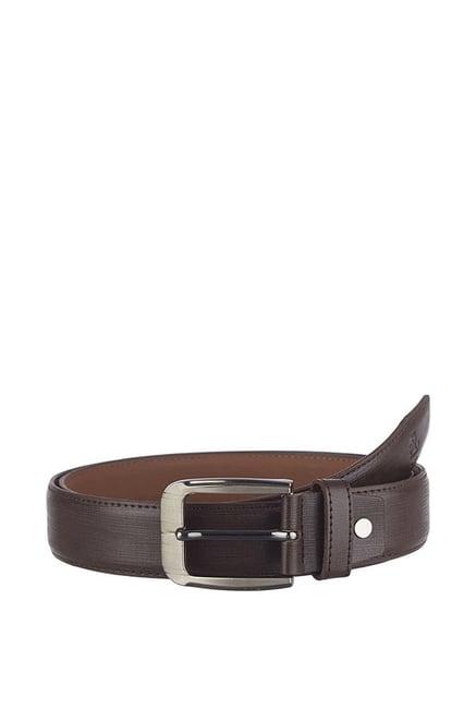 kara dark brown formal belt for men