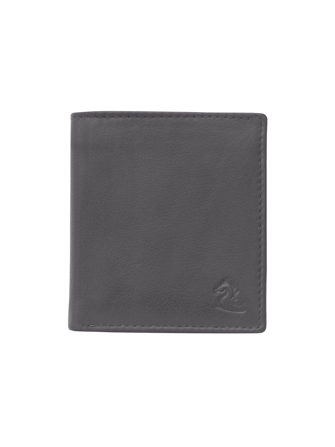 kara men brown solid two fold leather wallet