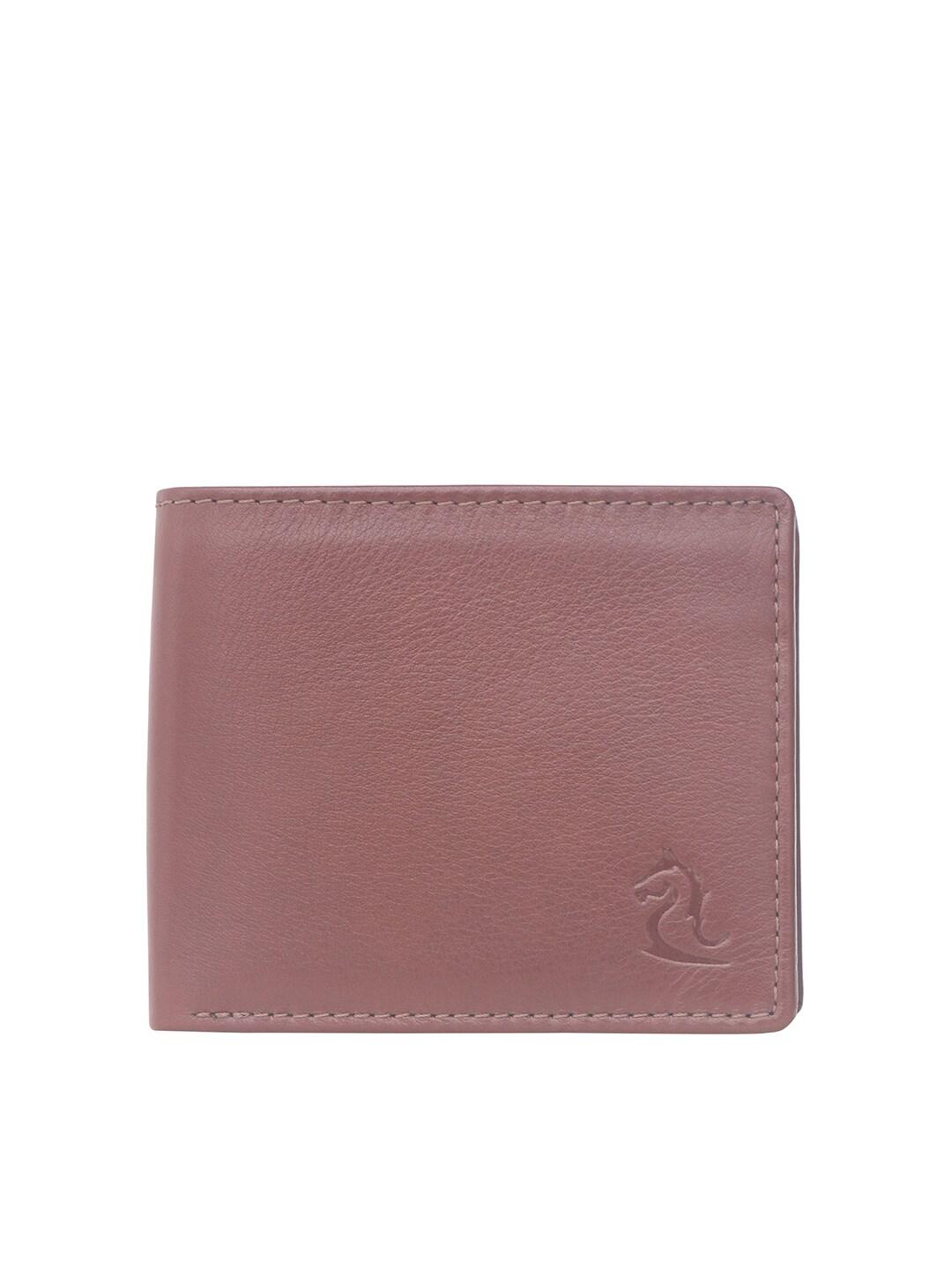 kara men tan leather two fold wallet