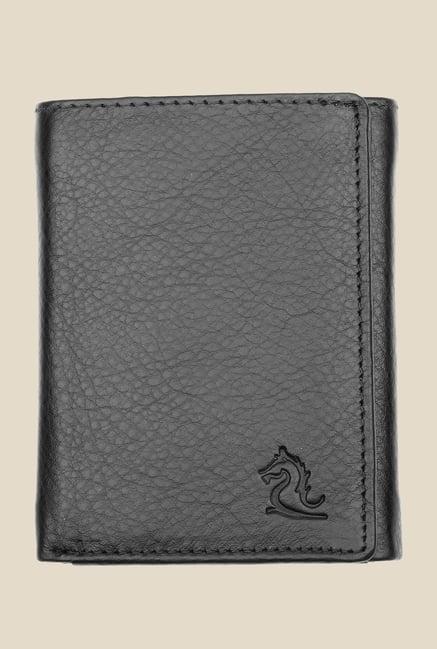 kara black leather wallet