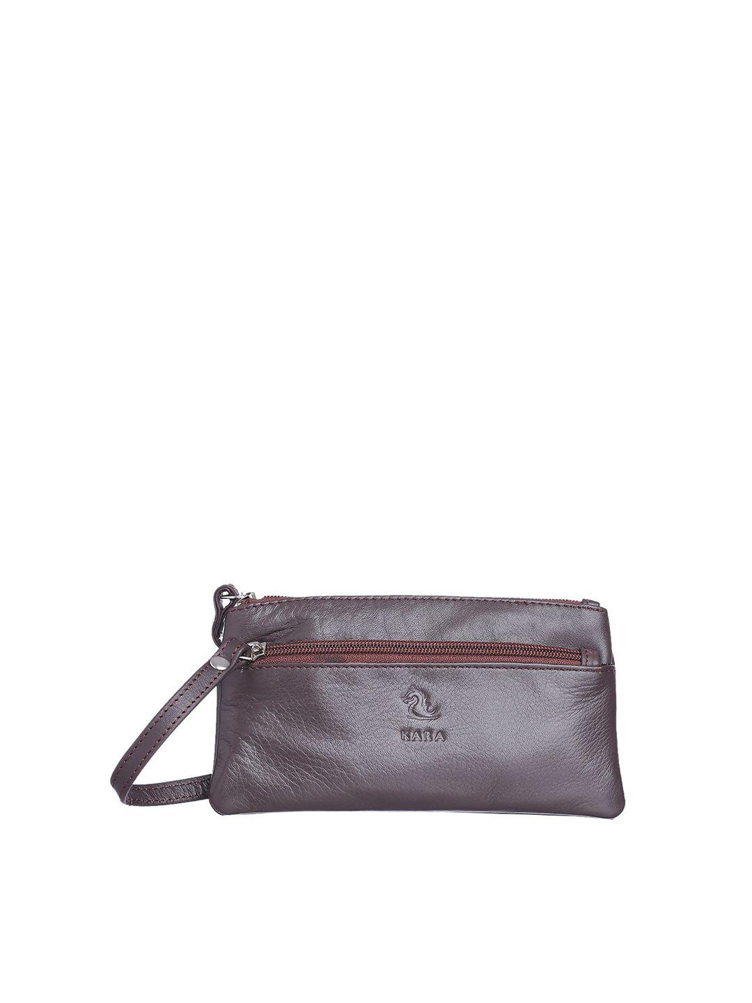 kara leather purse clutch