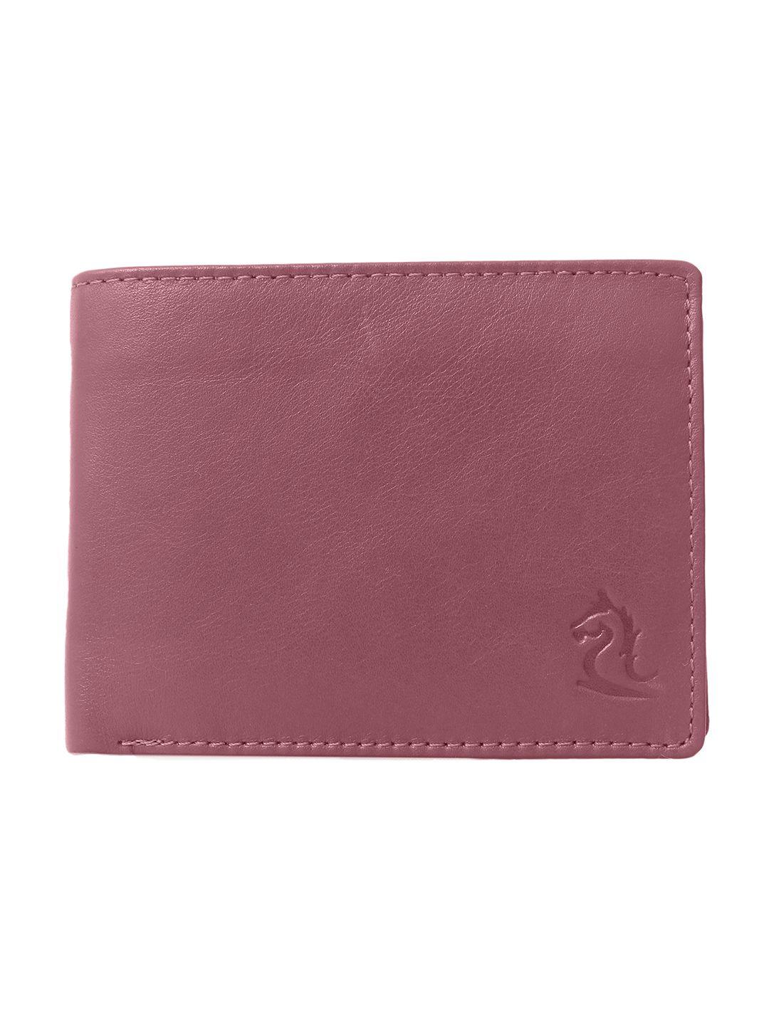 kara men maroon two fold leather wallet