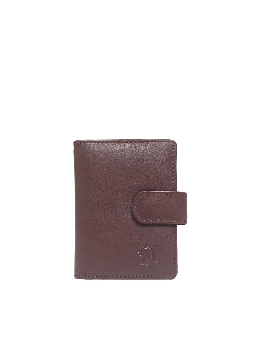 kara men tan leather card holder